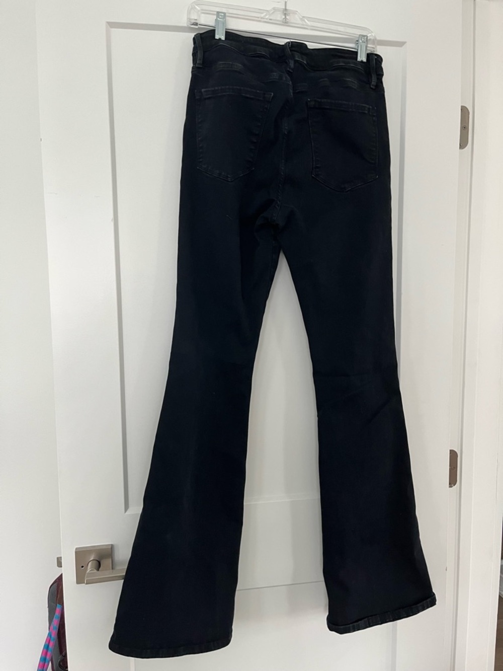Frame Denim Black Flared Jeans